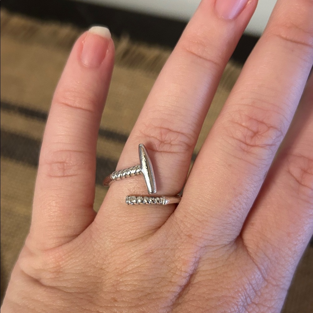 Sterling Silver Polo Mallet Ring - Size 7.5